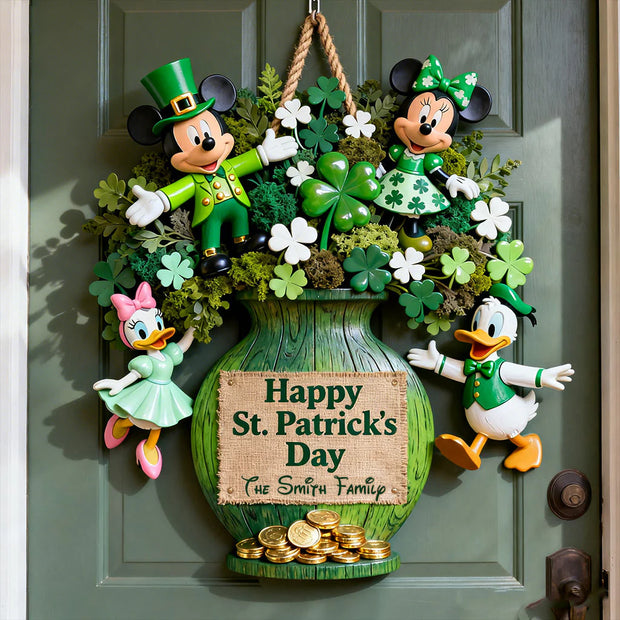 Happy St.Patrick Day - Personalized Custom Shaped Wood Sign - CT01