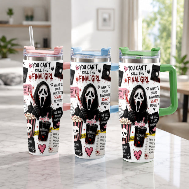 Horror Movie Fans - Personalized Tumbler - Gift For Halloween