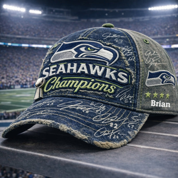 Seahawks Football Team - Personalized Classic Cap - Gift For American Football Lovers, Sports Fans, Sports Lovers