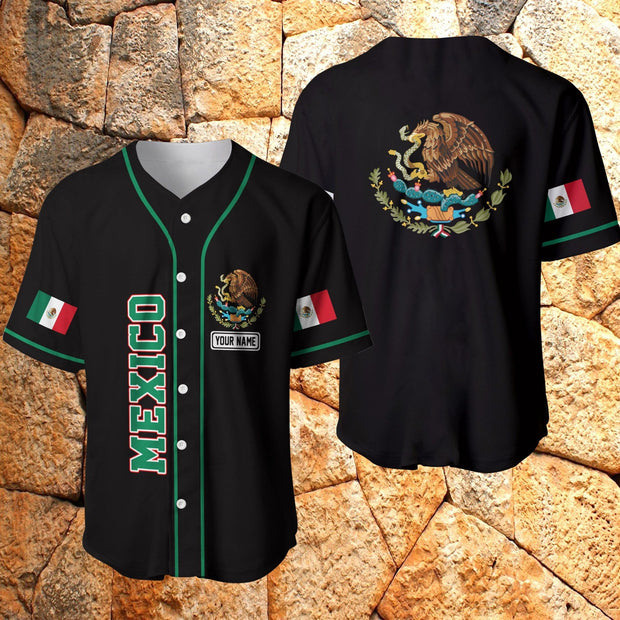 Personalized Custom Name Mexico Baseball Tee Jersey Shirt Printed 3D #v QT205212Td