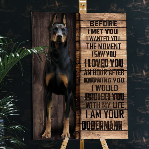 Dobermann Wapped Canvas QT212042Eb
