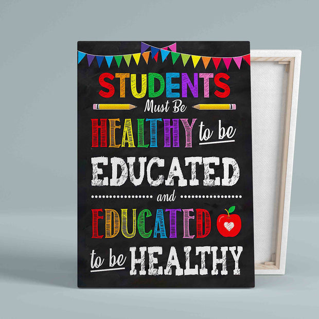 Students Must Be Healthy To Be Educated Classroom School HY208009