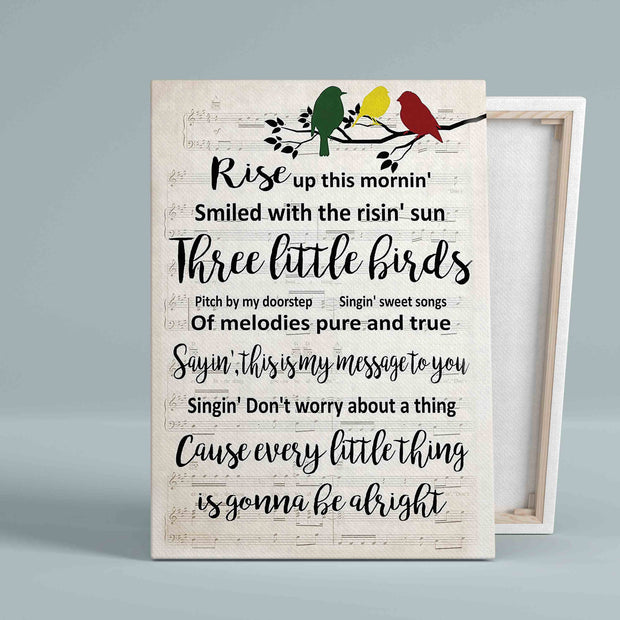 Three Little Birds Wrapped Canvas HY209077