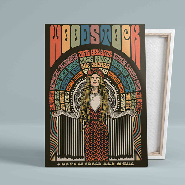 Woodstock Music Festival Music Canvas HY206078