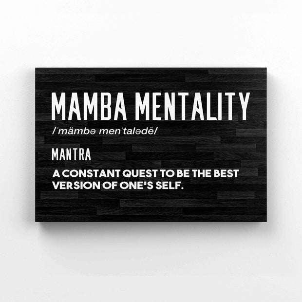 Mamba Mentality Basketball Wrapped Canvas HY209081