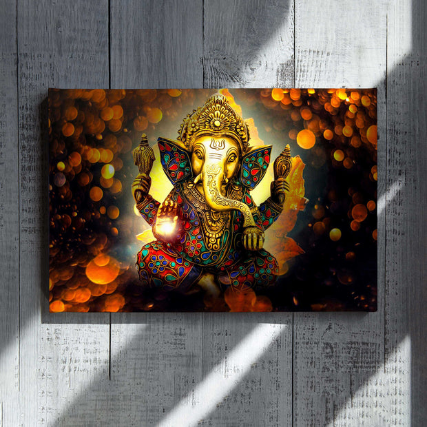 Ganesha Lord Religion Canvas HY210010