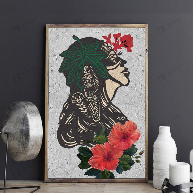 Taino Girl Wrapped Canvas QT304231Eh