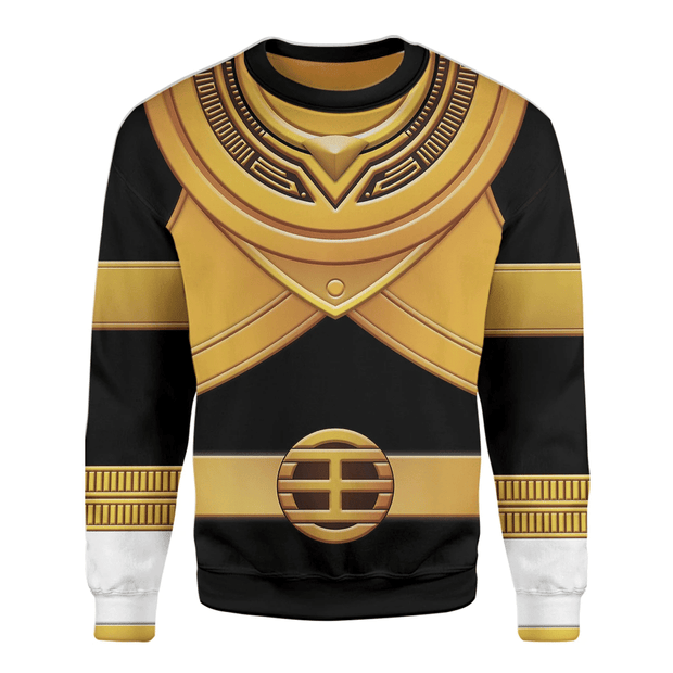 3D Gold Power Rangers Zeo Custom Cosplay Costume Unisex Pullover Sweatshirt QT301217Hc