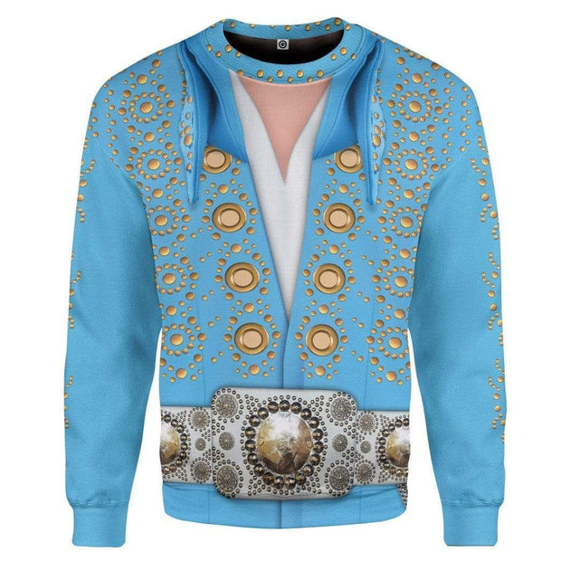 3D Elvis Presley Custom Cosplay Costume Unisex Pullover Sweatshirt QT303244Hc