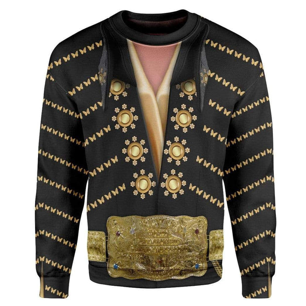 3D Elvis Presley Custom Cosplay Costume Unisex Pullover Sweatshirt QT209306Hc