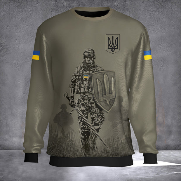 Ukraine Veteran Sweatshirt Stand With Ukraine Ukrainian Clothing QT209274Hc
