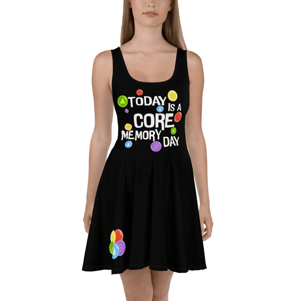 Today Is Core Memory Day Black - Skater Dress QT5111501