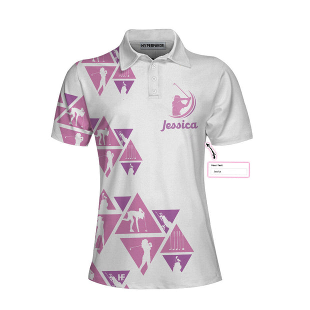 I Golf Like A Girl Try To Keep Up Custom Cosplay Women Polo Shirt