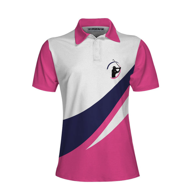Practice Like A Champion Short Sleeve Women Polo Shirt, Golf Shirt For Ladies