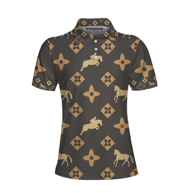 Women's Riding Polo Equestrian Short Sleeve Women Polo Shirt