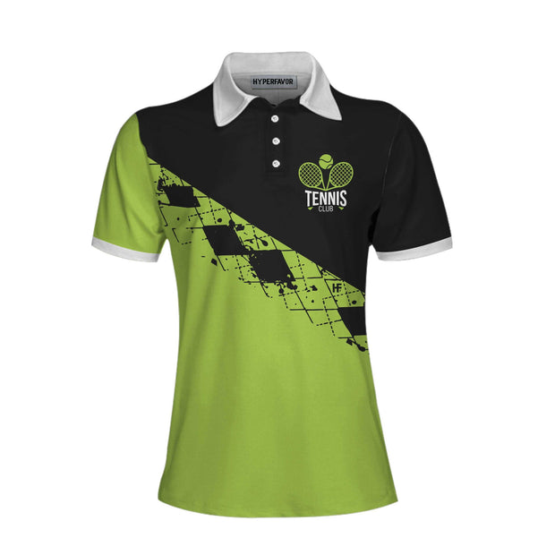 I Play Like A Girl Try To Keep Up Tennis Short Sleeve Women Polo Shirt, Tennis Shirt For Ladies, Gift For Tennis Players