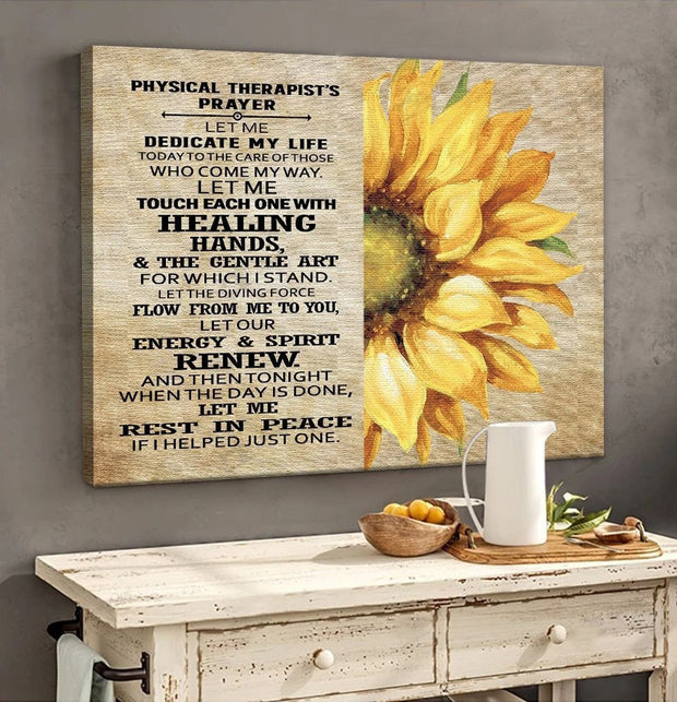 Physical Therapist's Prayer Wapped Canvas QT211292Eb