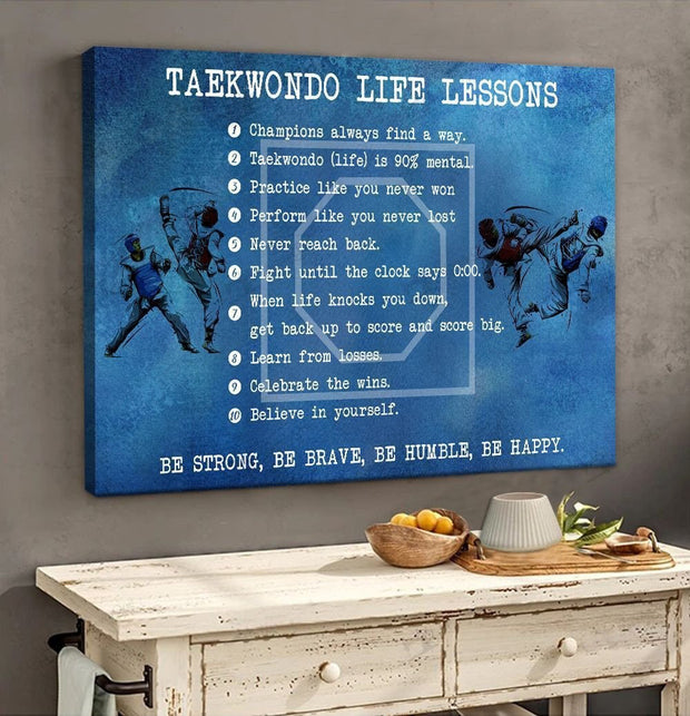 Taekwondo Life Lessons Canvas HY210007Eb