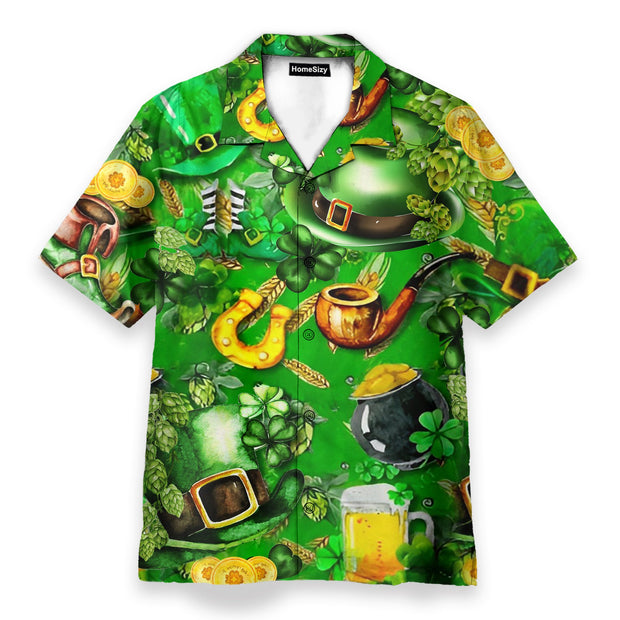 Irish Hat Saint Patricks Day Green - Hawaiian Shirt