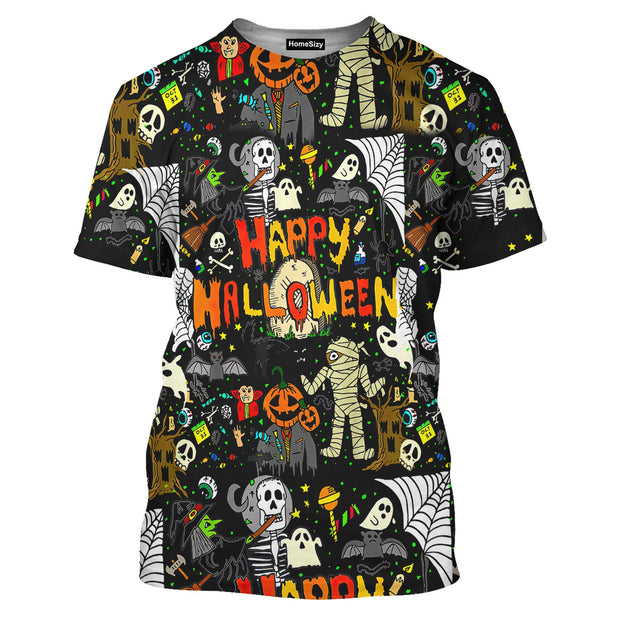 Happy Halloween Funny Art - 3D Tshirt