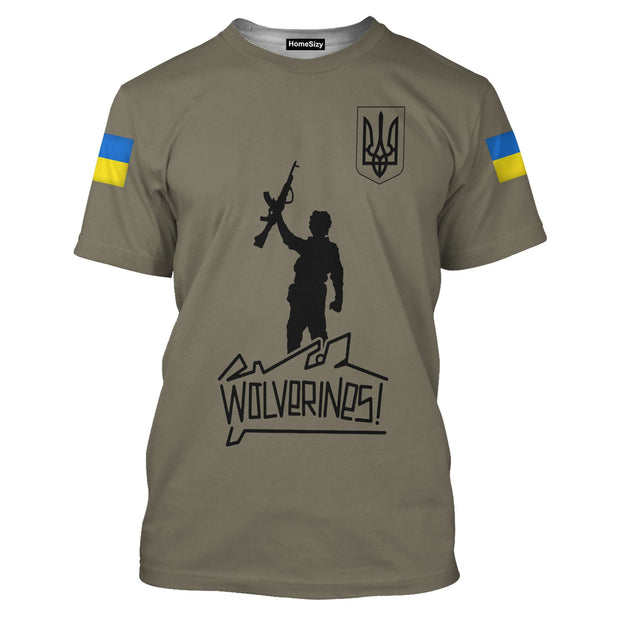 Stands With Ukraine Red Dawn Wolverines Shirt In The Early Days Of World War III - 3D Tshirt