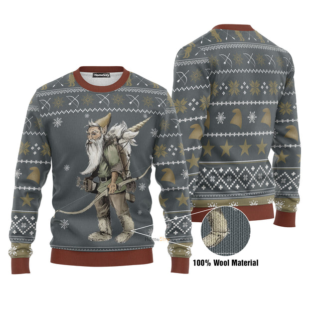 Gnome Packing Out a Unicorn Christmas Ugly Sweater QT209366Hj