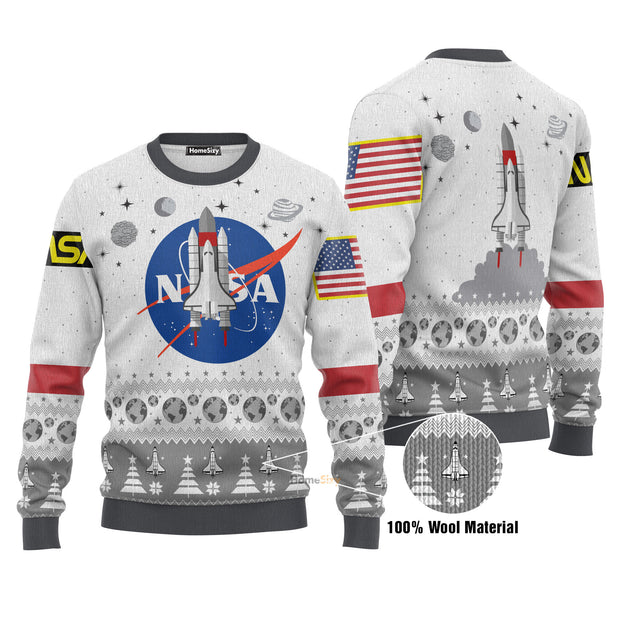 NASA Edition Christmas Xmas Ugly Sweater QT211753Hj