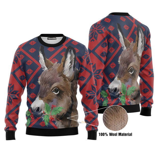 Donkey Ugly Christmas Sweater 3D Printed Best Gift For Xmas Adult | US4935 QT212107Hj