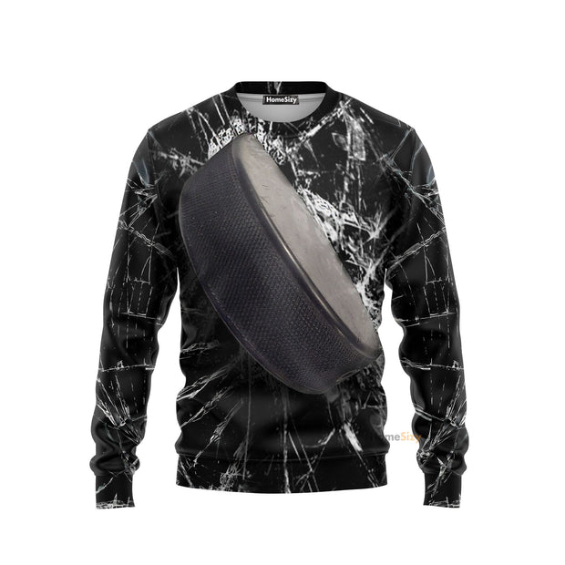 Black Hockey Sweatshirt Ugly Sweater