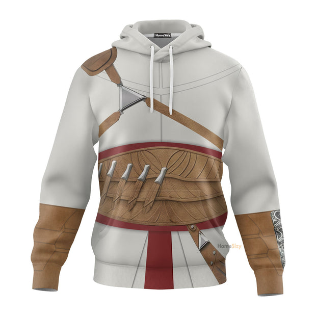 3D Altair Ibn-La_Ahad Assassin's Creed Custom Cosplay Costume Hoodie QT302440Hf