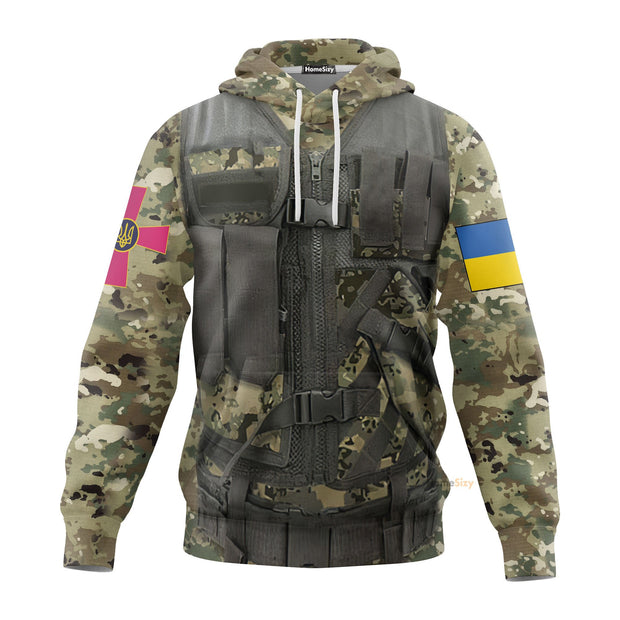 Ukraine Army Slava Ukraini Hoodie Camouflage Clothes QT211641Hf
