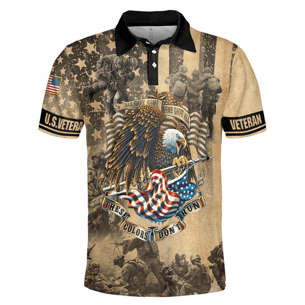 Premium Unique U.S. Veteran Polo QT301238Hg