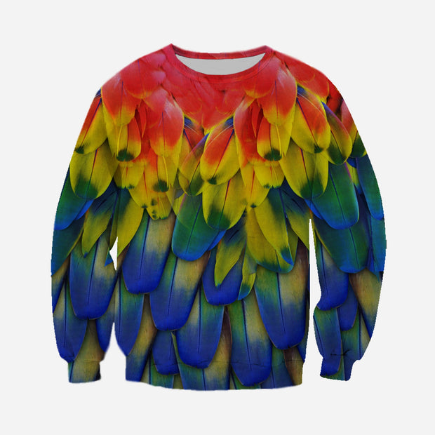 Macaw Feather Sweatshirt QT208421Tf