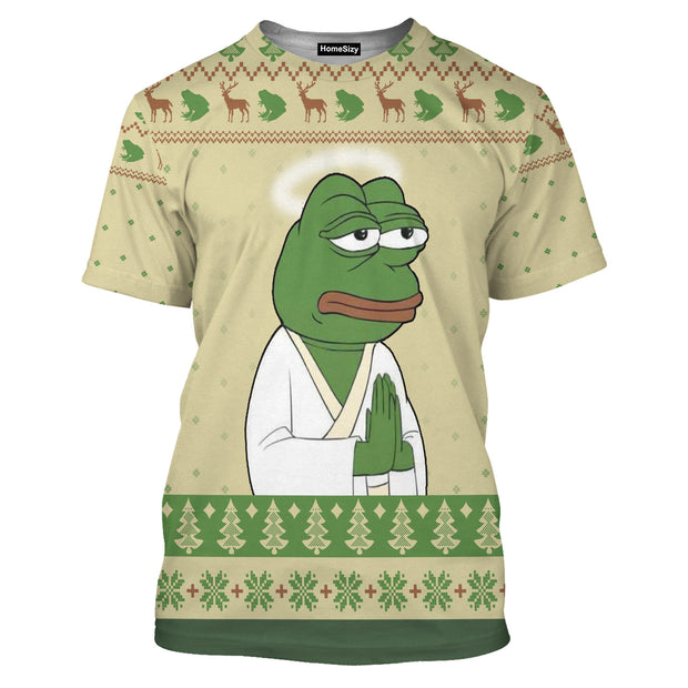 Pepe The Frog Ugly Christmas - 3D Tshirt