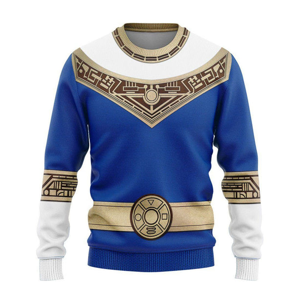 3D Power Rangers Zeo Blue Custom Cosplay Costume Sweatshirt