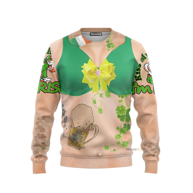 3d St. Patrick's Day Custom Cosplay Costume Ugly Sweater QT302067Tf