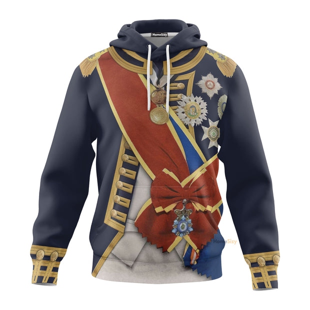 3D Horatio Nelson Hoodie Apparel QT210275Hg