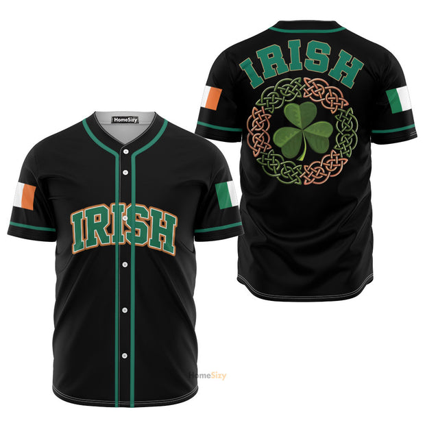 Irish Celtic Black Green - Baseball Jersey