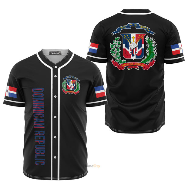 Custom Name Dominican Republic - Personalized Baseball Jersey