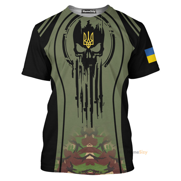 Ukraine Warrior Live Free Or Die Glory To Ukraine - 3D Tshirt