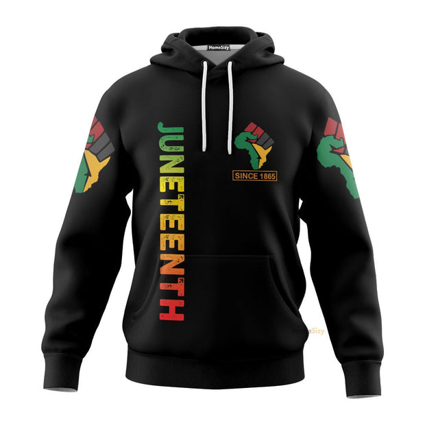 1865 Juneteenth Black Pride Hoodie QT205243Hf