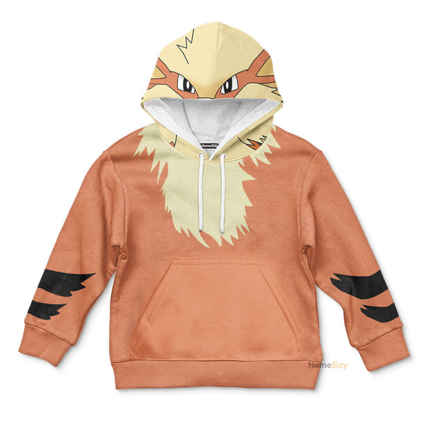 3D PoMo Arcanine Custom Cosplay Costume Kid Hoodie QT205246