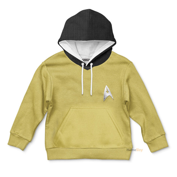 3D SaTr The Original Series 1966 1969 Yellow Custom Kid Hoodie QT207208Hf