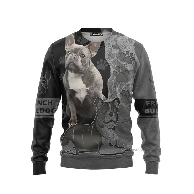 3D French Bulldog Lovers Custom Sweatshirt QT305499Hf
