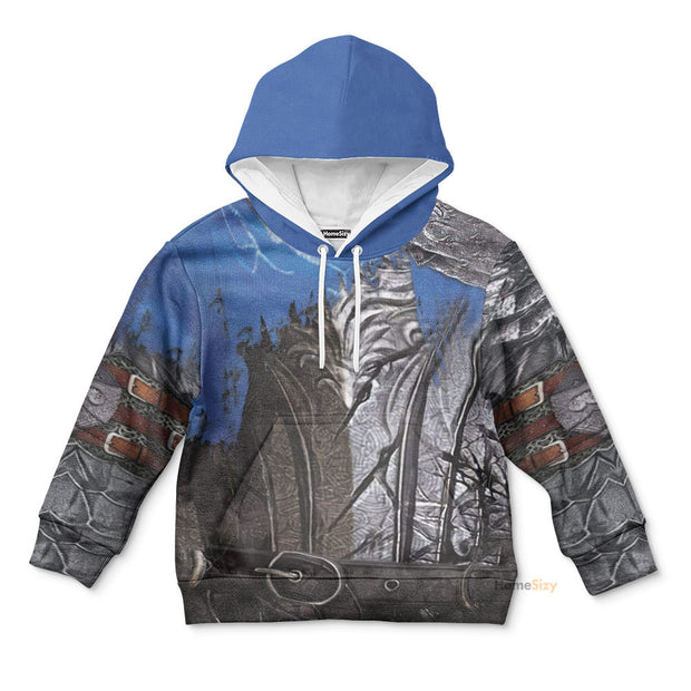3D Dark Soul Knight Artorias Custom Cosplay Costume Kid Hoodie QT210586Zc
