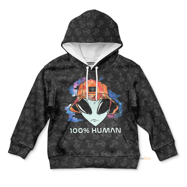 3D Alien Custom Kid Hoodie QT305159Hf