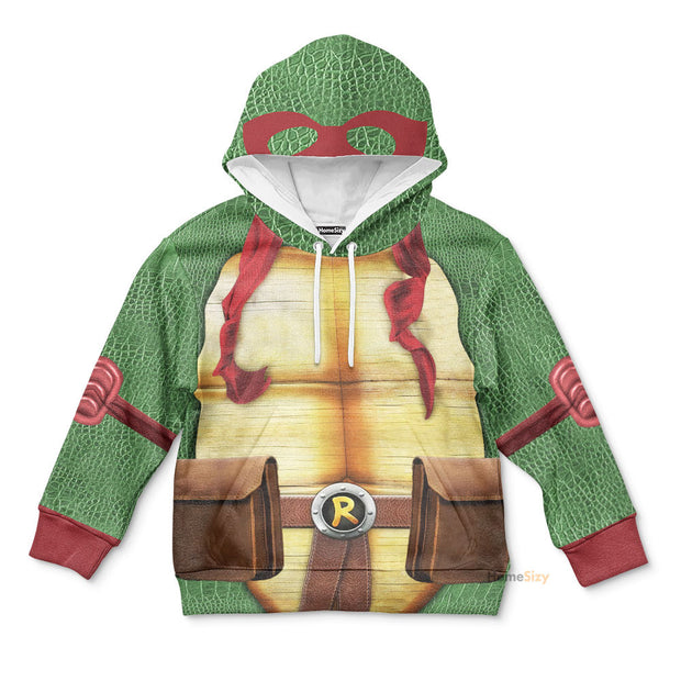 3D Raphael Raph TMNT Custom Cosplay Costume Kid Hoodie QT207005