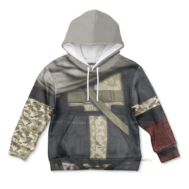 Metal Gear Big Boss Venom Snake Custom Cosplay Costume Kid Hoodie QT206179Tf