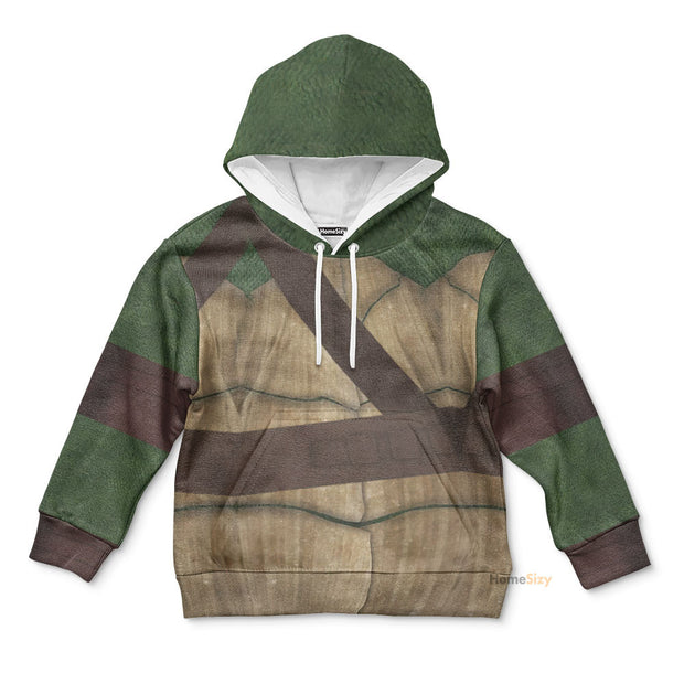 3D Donatello TMNT Don Donnie Custom Cosplay Costume Kid Hoodie QT208136Hf