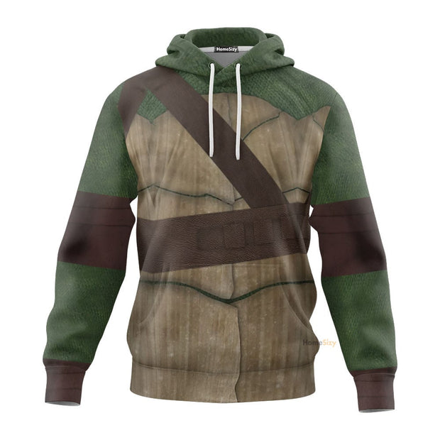 3D Donatello TMNT Don Donnie Custom Cosplay Costume Hoodie QT208136Hf